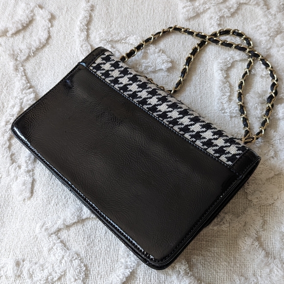 Anne Klein handbag. Vegan leather and houndstooth fabric. - Picture 2 of 7